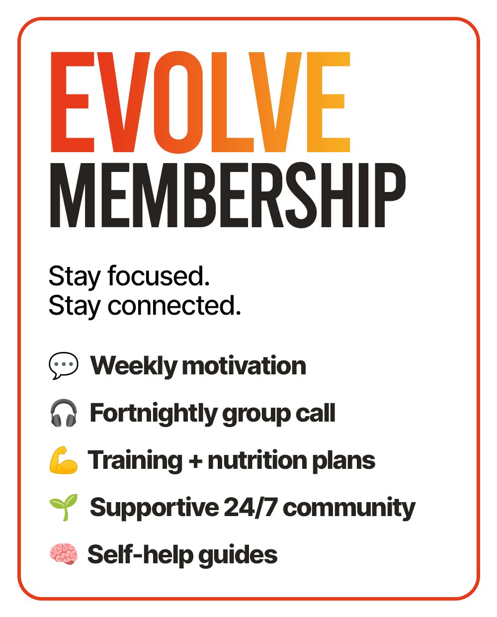 evolve membership